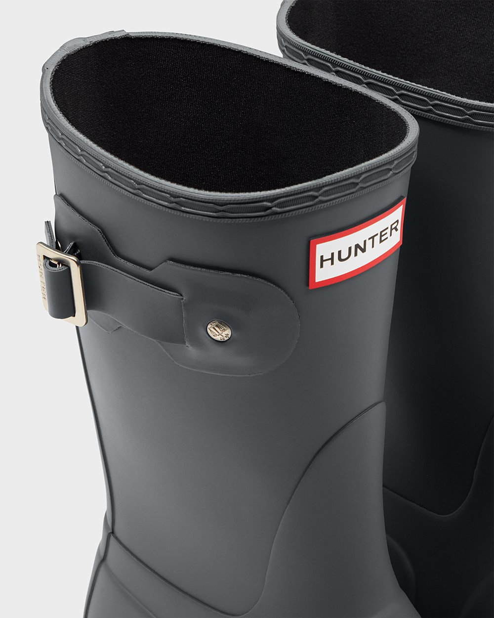 Botas de Lluvia Cortas Hunter Mujer - Original - Verdes Oscuro - NERJXUO-51